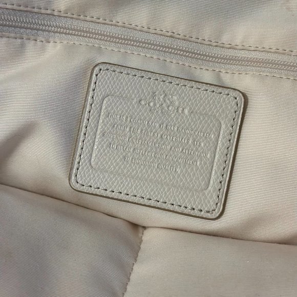 Coach Cora Domed Satchel Signature Cream/Tan - Picture 4 of 4
